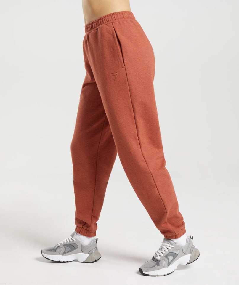 Women's Gymshark Rest Day Sweats Jogger Brown | CA 36701A